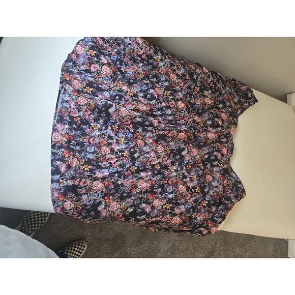 Modcloth Plus Swing Skirt 3X Nicolette Mason Romantic Floral Cottagecore Chic - Picture 8 of 8